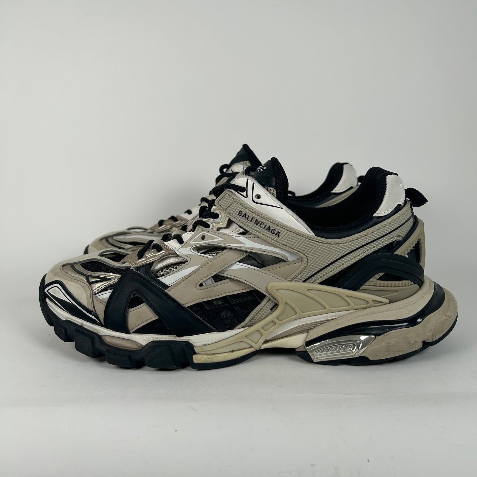 Balenciaga Beige/Black Track 2 Sneaker Size 12