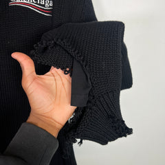 Balenciaga Campaign Destroyed Layered Knit Hoodie