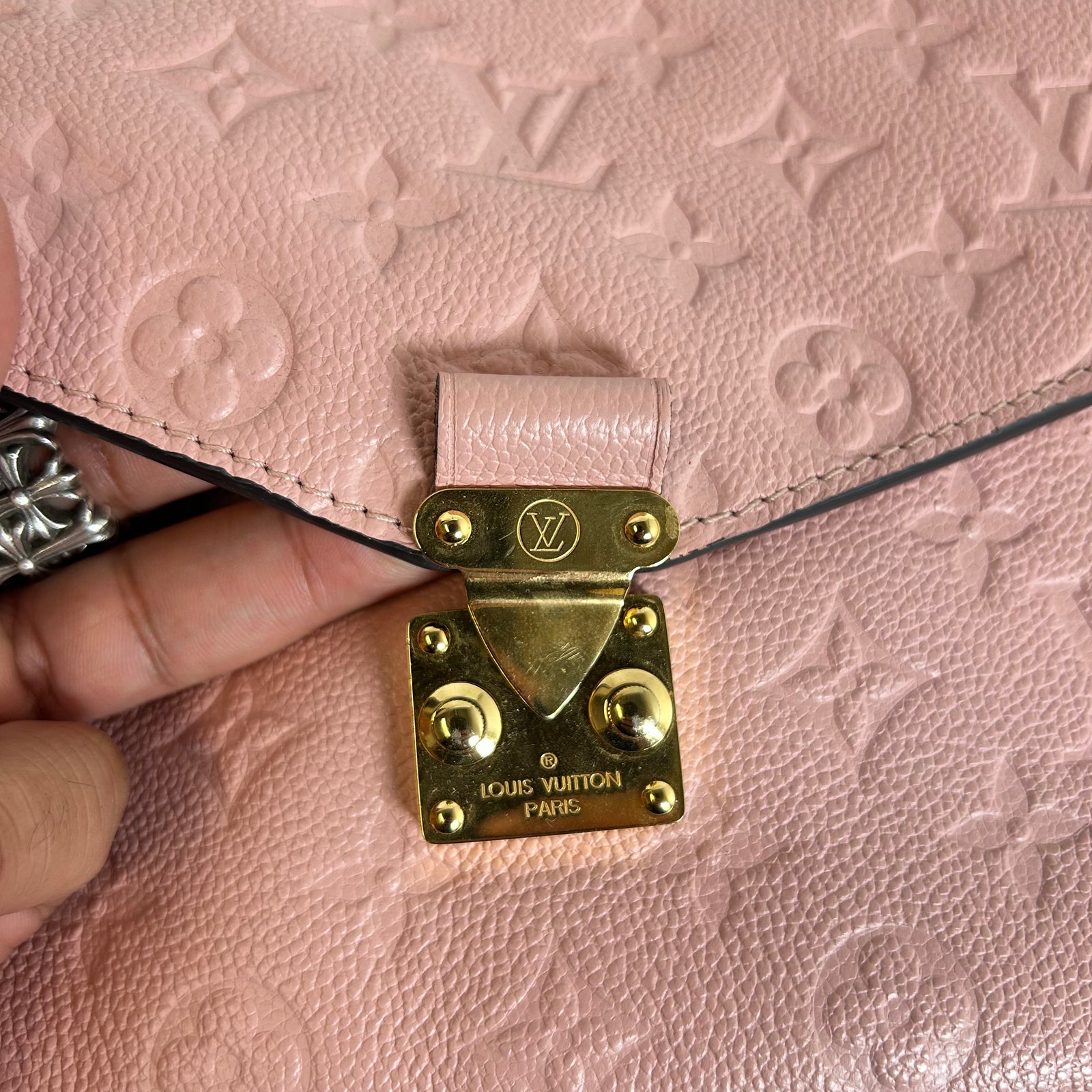 Louis Vuitton Pink Monogram Empreinte Pochette Metis