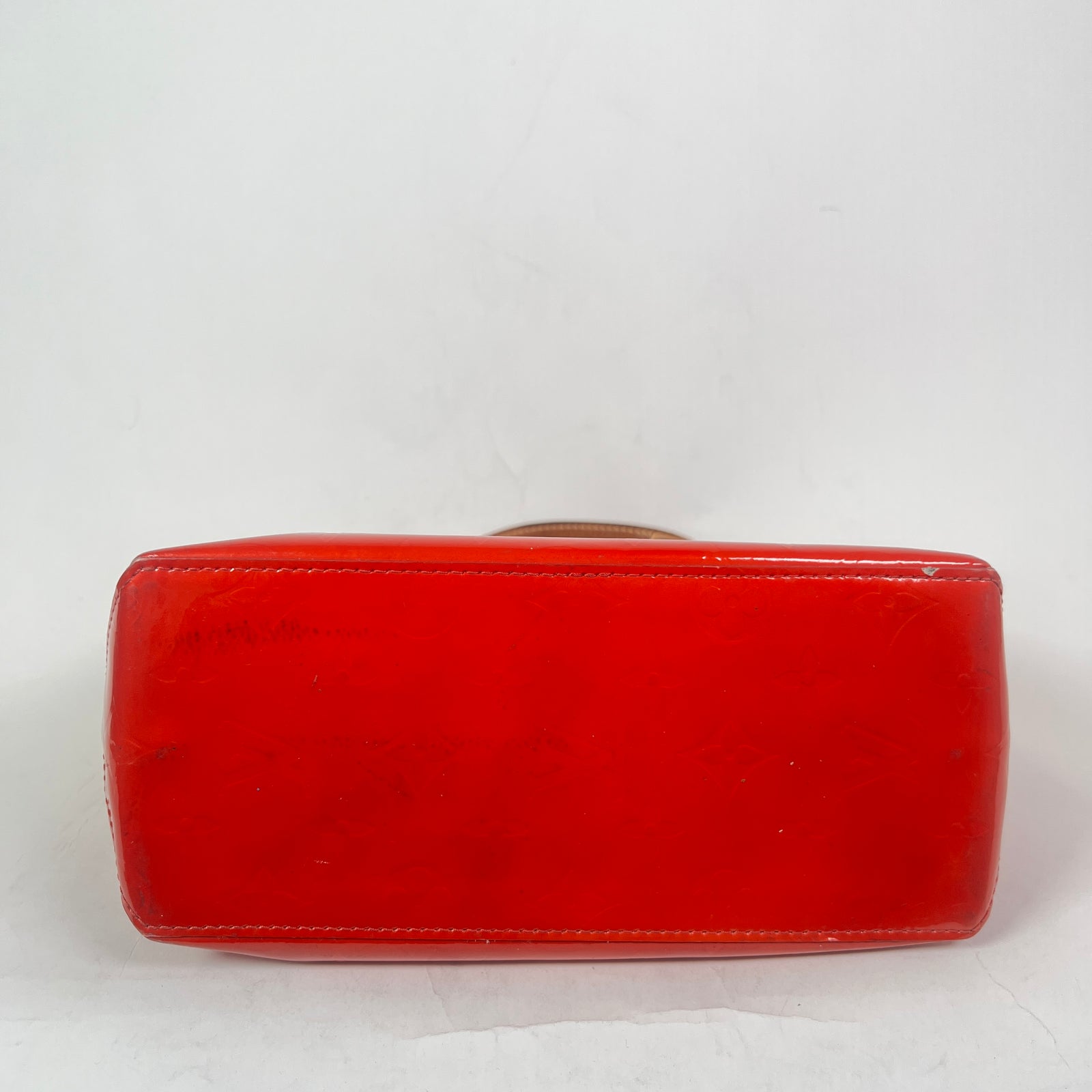 Louis Vuitton Red Monogram Vernis Reade PM Handbag