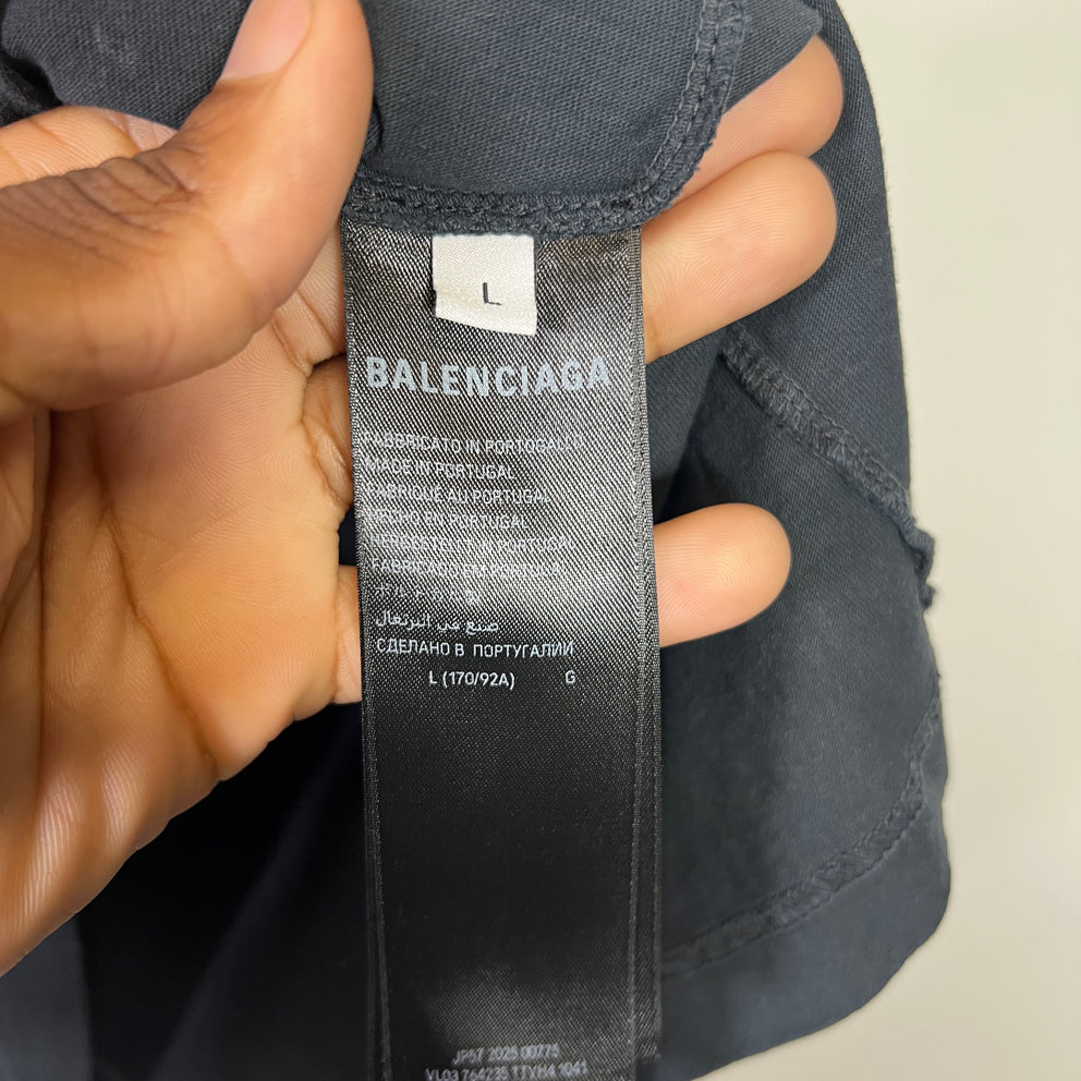 Balenciaga Spiral Crest Logo T-Shirt