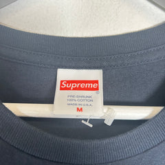 Supreme Navy Camo Box Logo Tee Size M