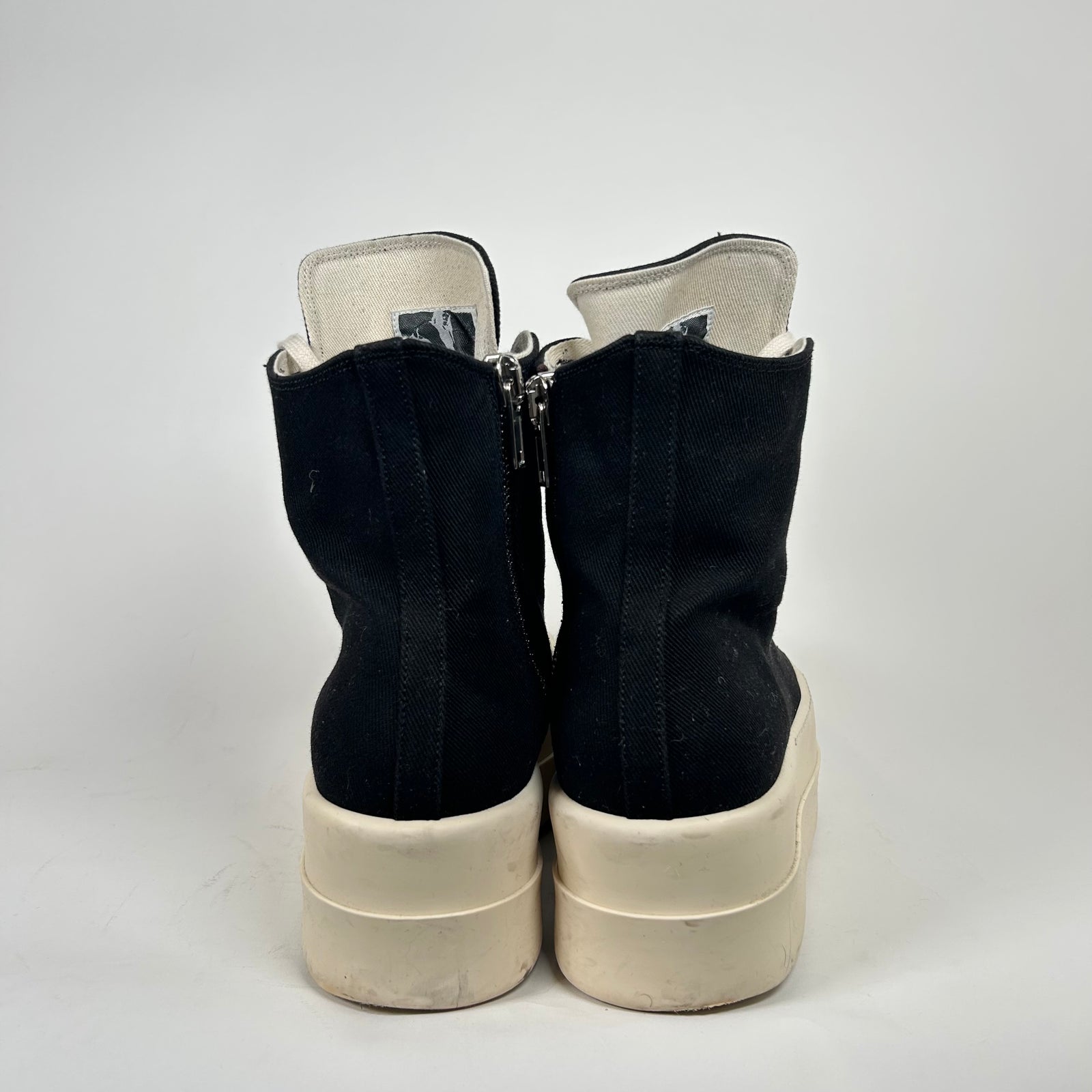 Rick Owens Drkshdw Black/MIlk Mega Bumper Ramones Size 44.5