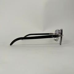 Cartier C Frame Dark Buffalo Horn Glasses