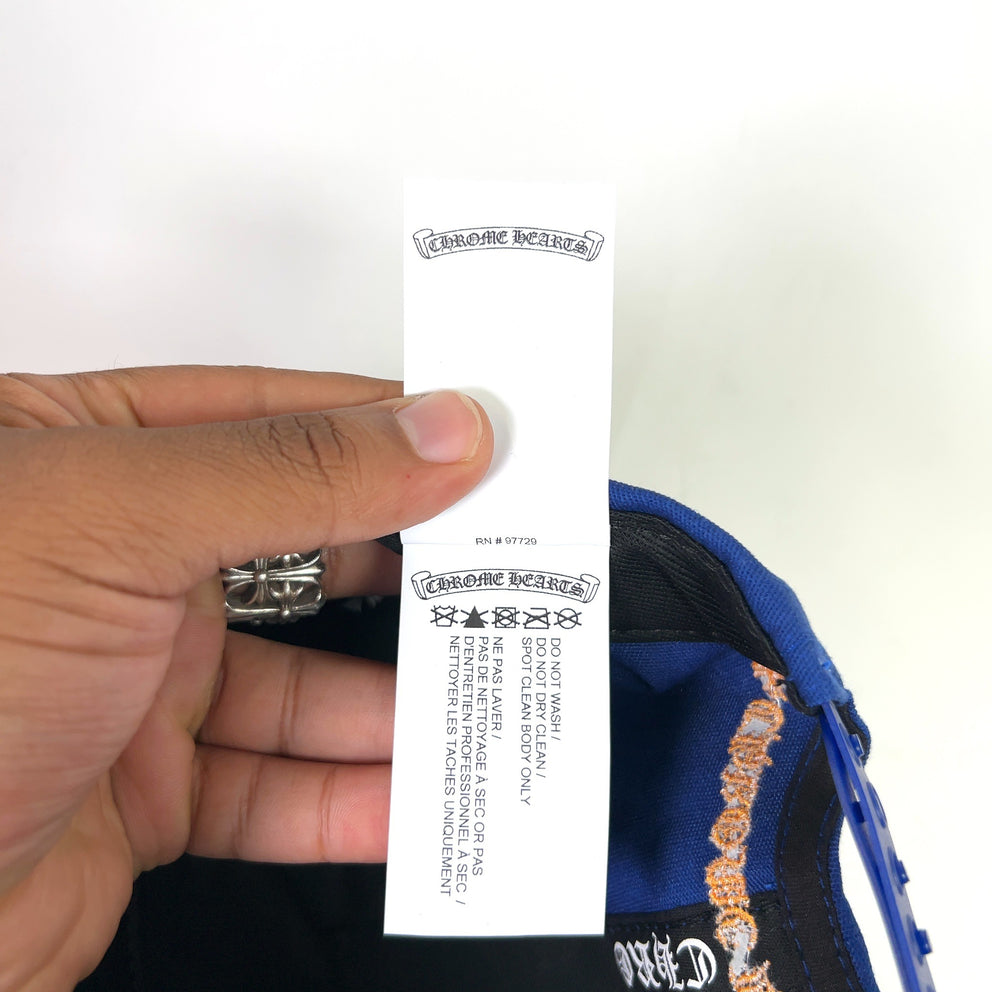 Chrome Hearts Blue/Gold CH Baseball Hat