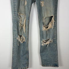 Junya Watanabe AW04 Distressed Crash Jeans