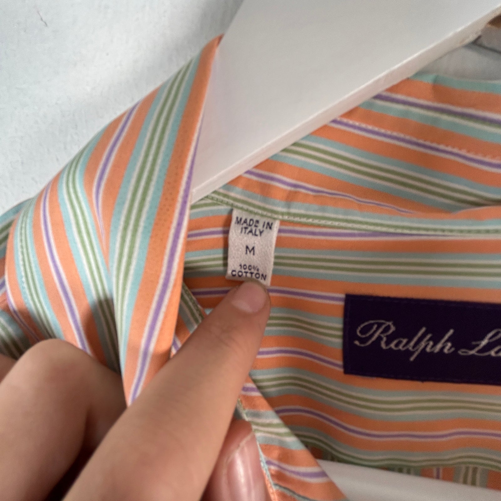 Ralph Lauren Purple Label Striped Shirt Size M