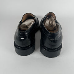 Maison Margiela Black Leather Tabi Loafers Size 12