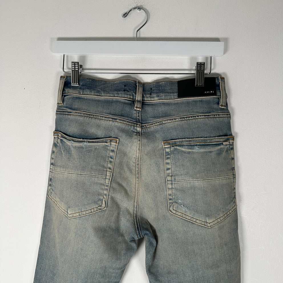 Amiri Thrashed Patch Jeans Size 29