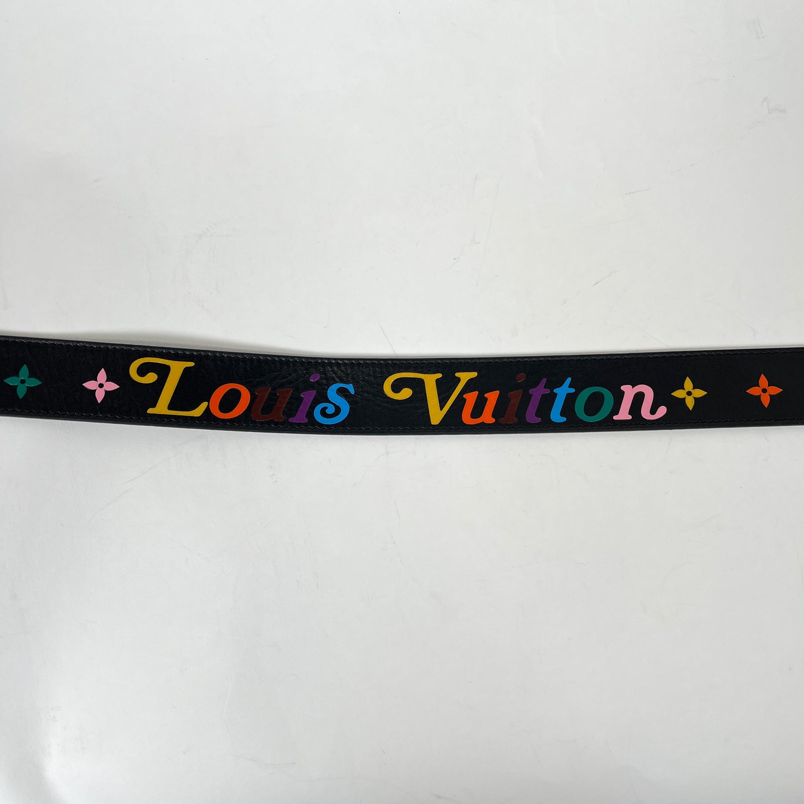 Louis Vuitton Color Logo Belt Size 85