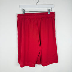 Eric Emanuel Red Logo Jersey Shorts Size L