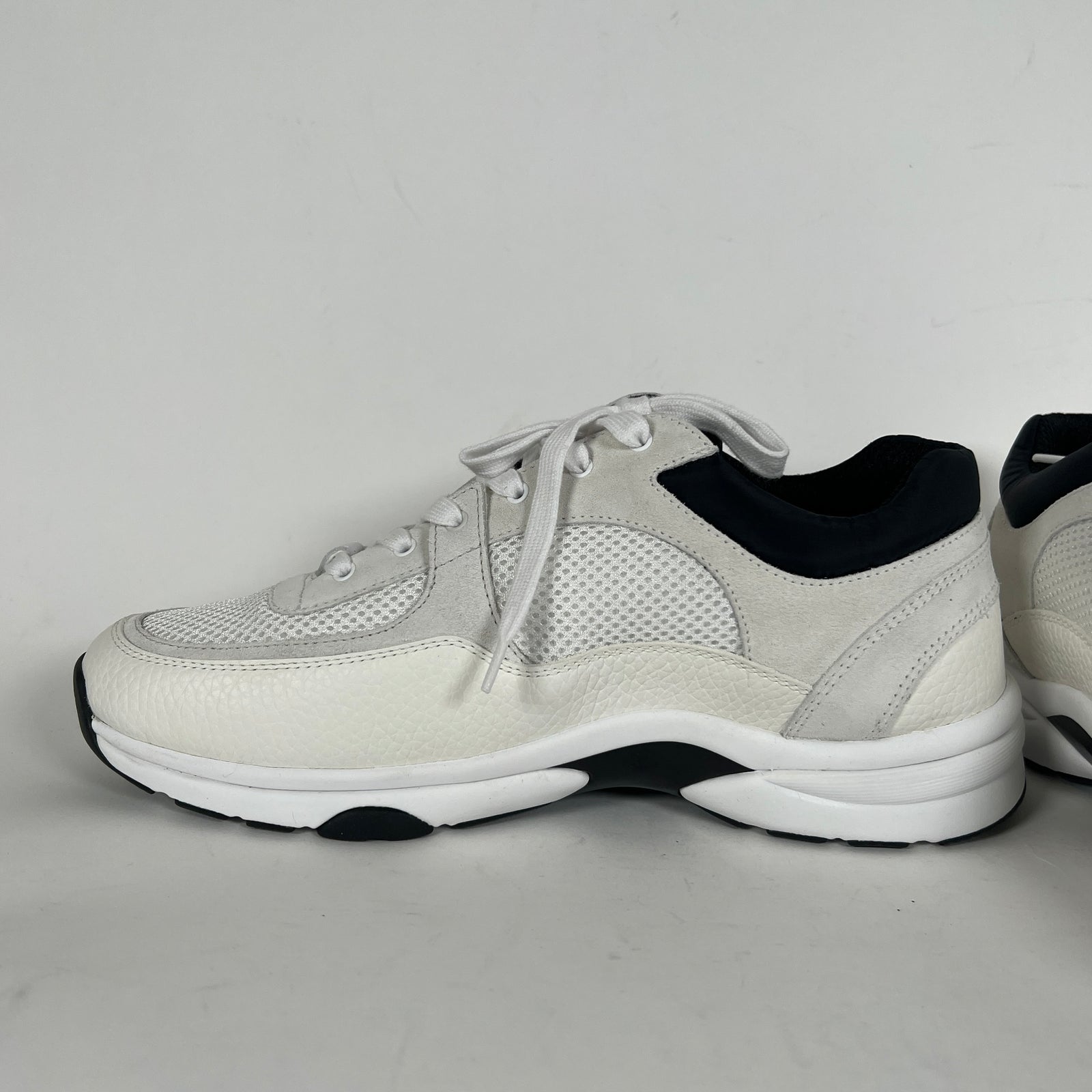 Chanel White CC Sneakers 41.5