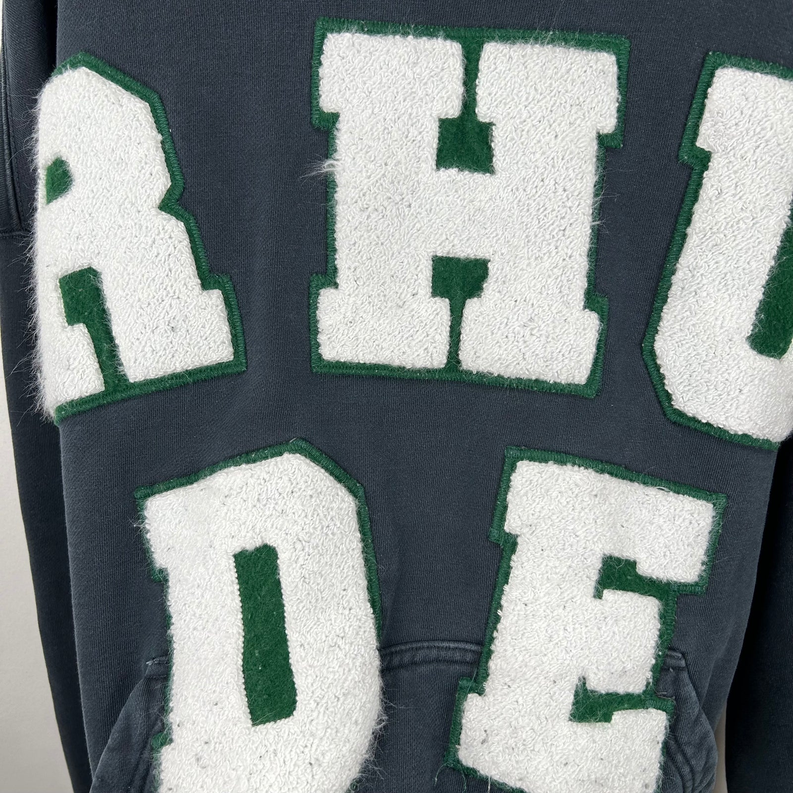 Rhude Varsity Letters Logo Hoodie Size M