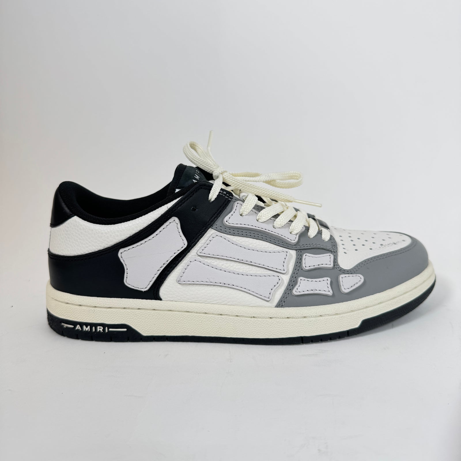Amiri Black/Grey Bone Sneaker Size 42