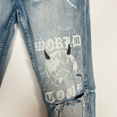 Ksubi Blue Chitch Punk Devil Jeans Size 31