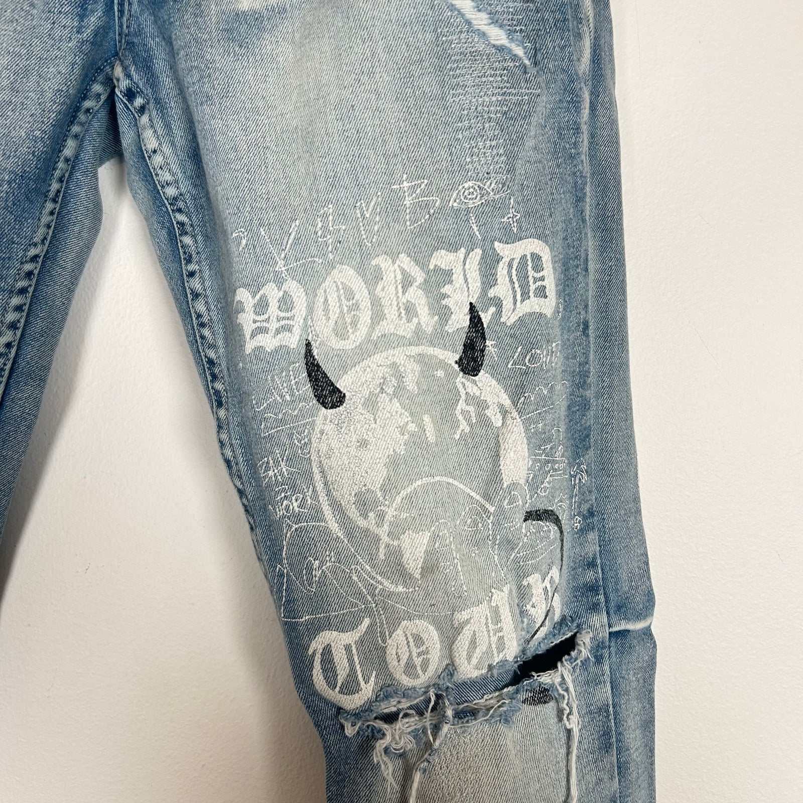 Ksubi Blue Chitch Punk Devil Jeans Size 31