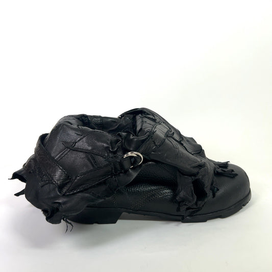 Yasuyuki Ishii SS10 Foldable Leather Patchwork Boots