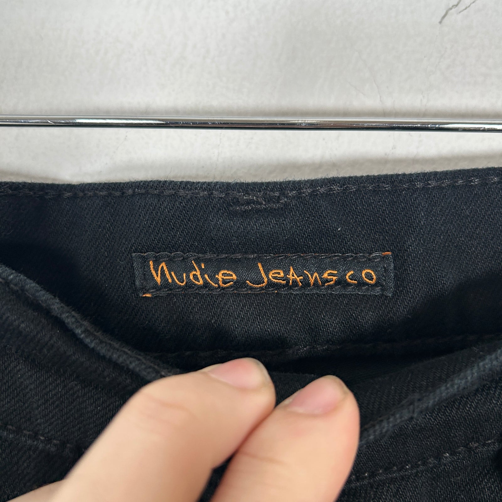 Nudie Black Skinny Jeans Size 36x34