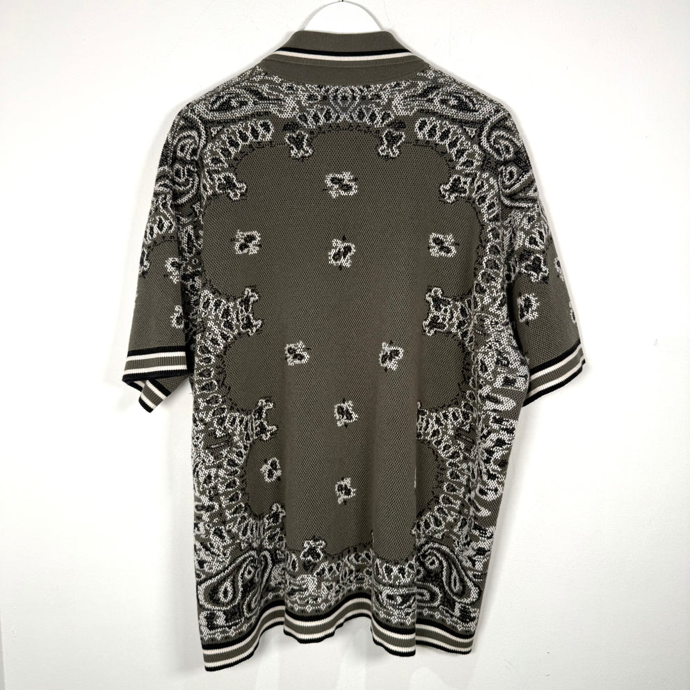 Amiri Brown Knit Polo Size XXL