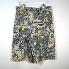Acne Studios Distressed Mongram Denim Shorts