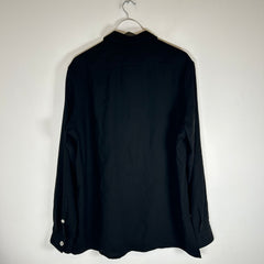 Loewe Black Metal Button Wool Over Shirt Size M