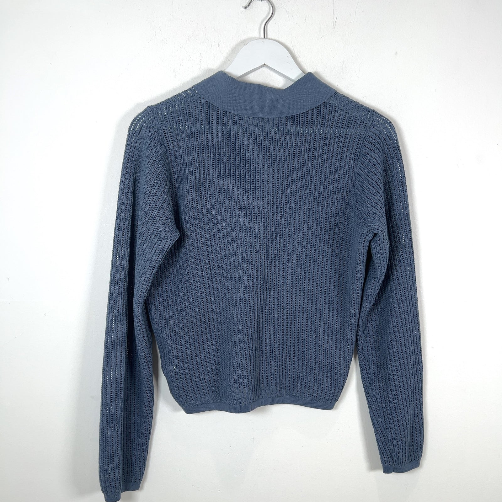Rag & Bone Knitted Cropped Button-Up Polo Shirt
