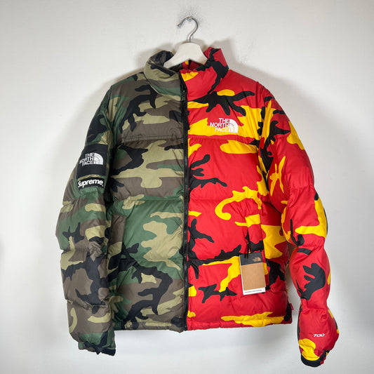 Supreme x The North Face Camo Split Nuptse Jacket Size L