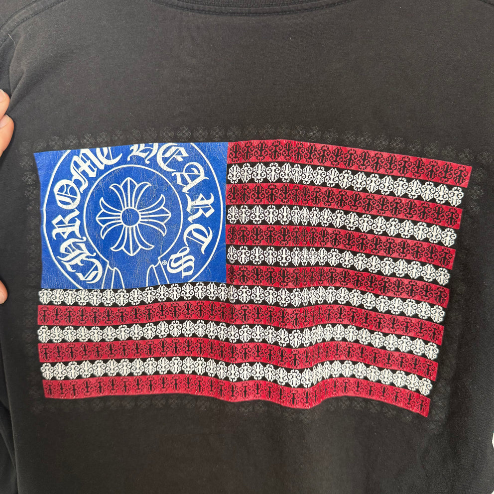 Chrome Hearts American Flag Graphic Longsleeve Size M