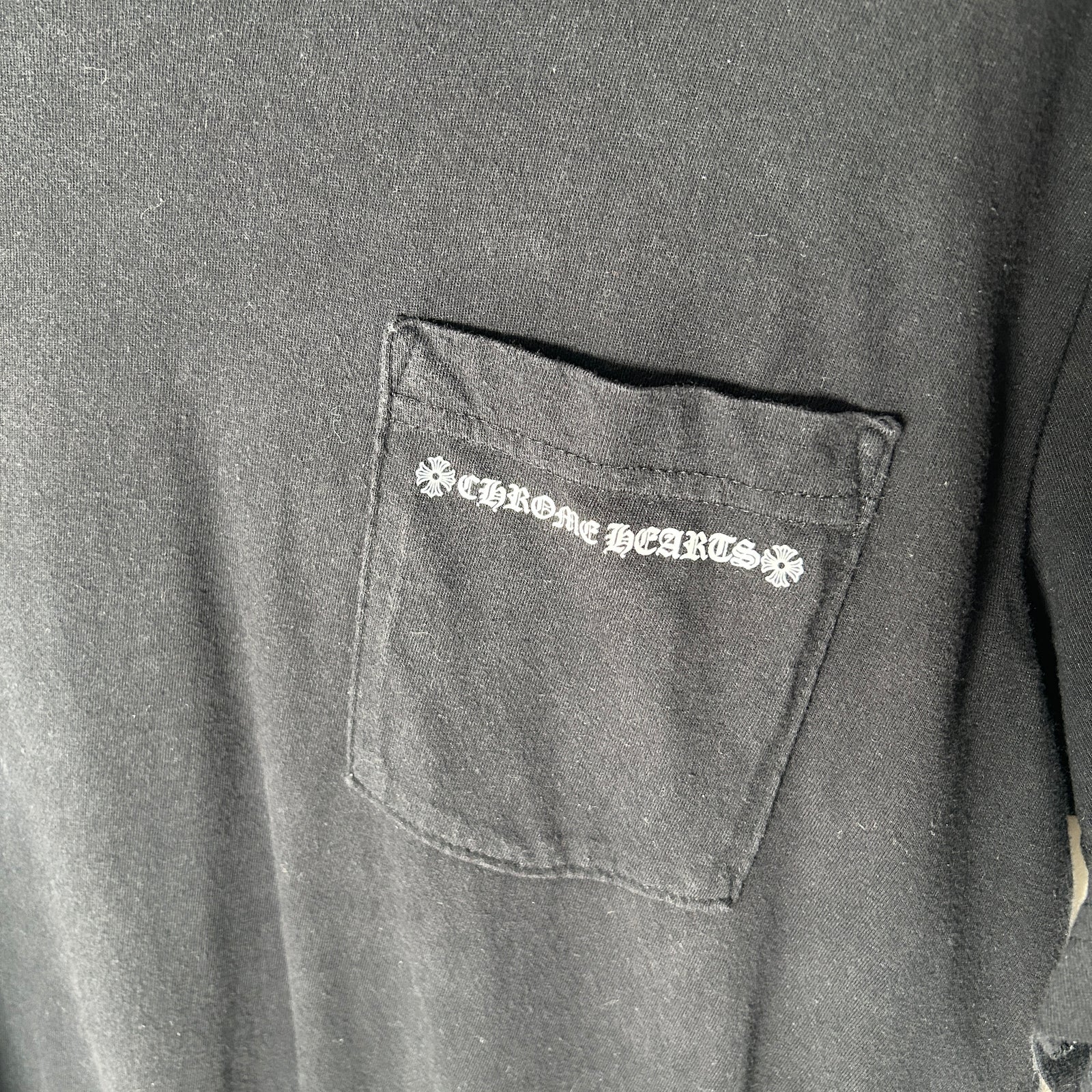 Chrome Hearts Black Spine Cross T-Shirt Size M
