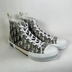Dior B23 White/Black Oblique High-Top Sneaker Size 45