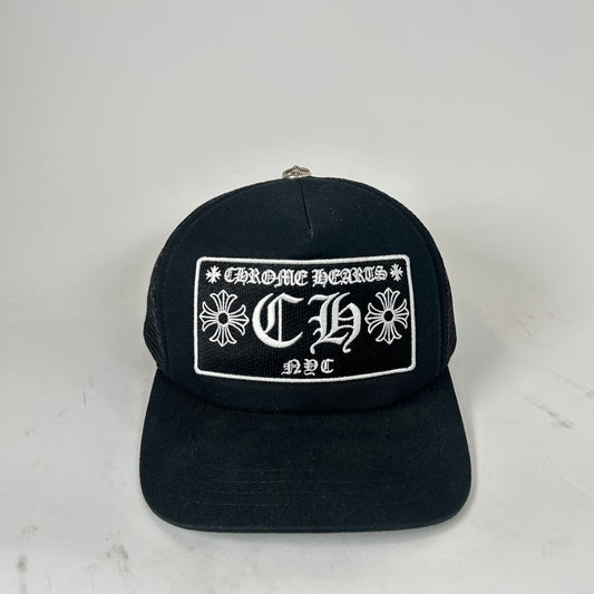 Chrome Hearts Black CH NYC Exclusive Trucker Hat