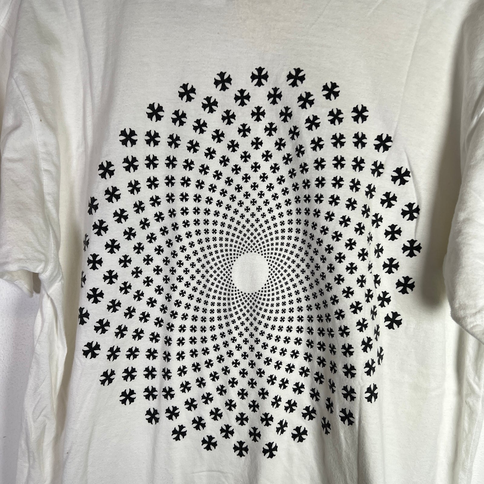 Chrome Hearts Psychedelic Spiral Cross T-Shirt