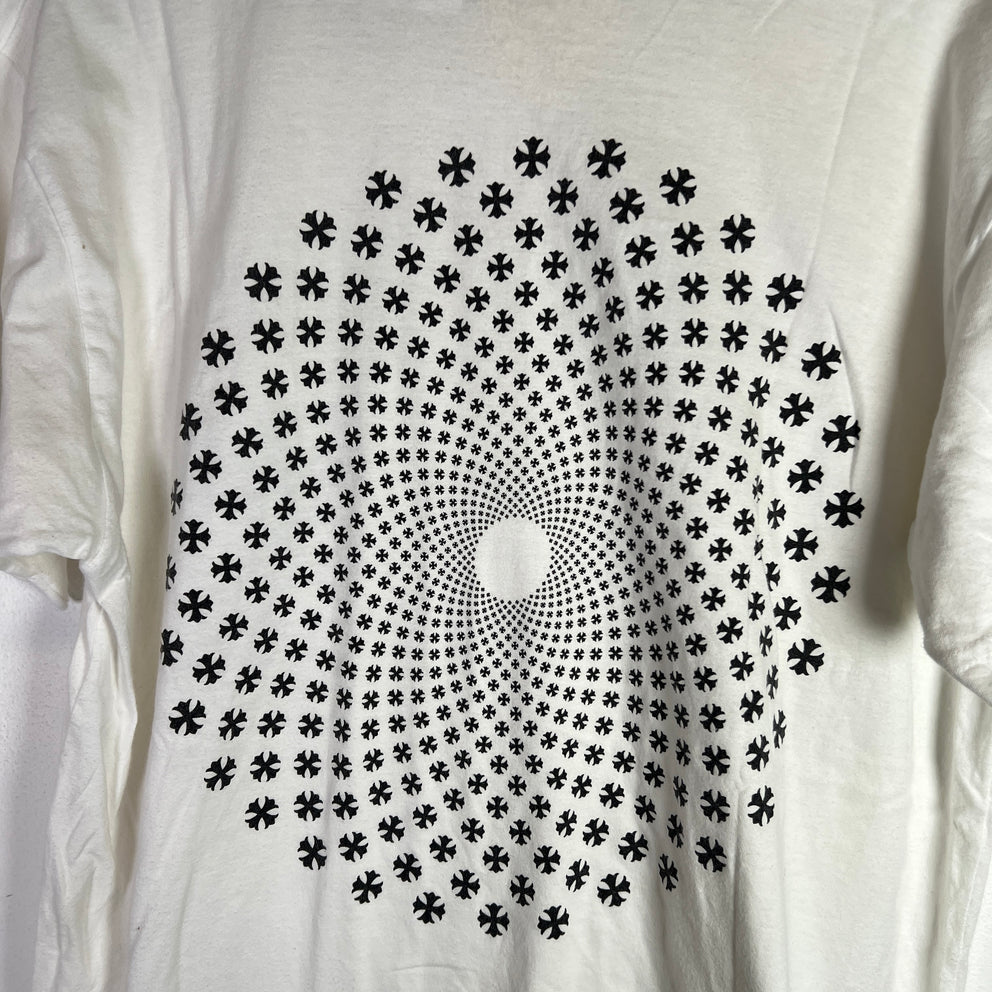 Chrome Hearts Psychedelic Spiral Cross T-Shirt