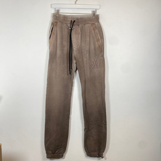 Amiri Brown Tonal MA Logo Sweatpants Size S