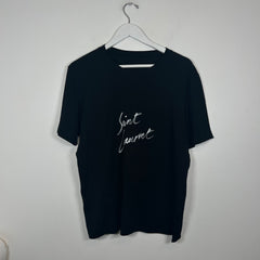 Saint Laurent Black Signature Tee Size XS