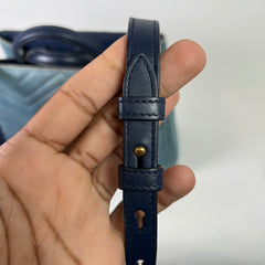 Gucci Washed Denim Pearl GG Marmont Tote Bag