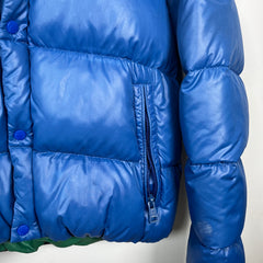 Moncler Suginami Giubbotto Blue Down Coat Size M