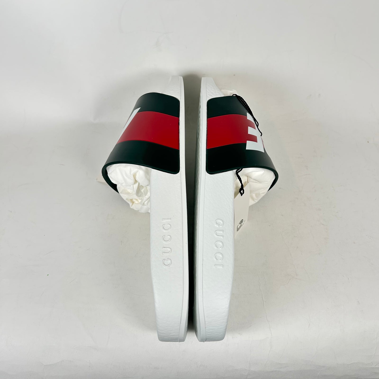 Gucci x Palace White Slides Size GG 13