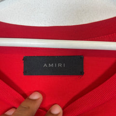 Amiri Red/White Logo T-Shirt Size XXL