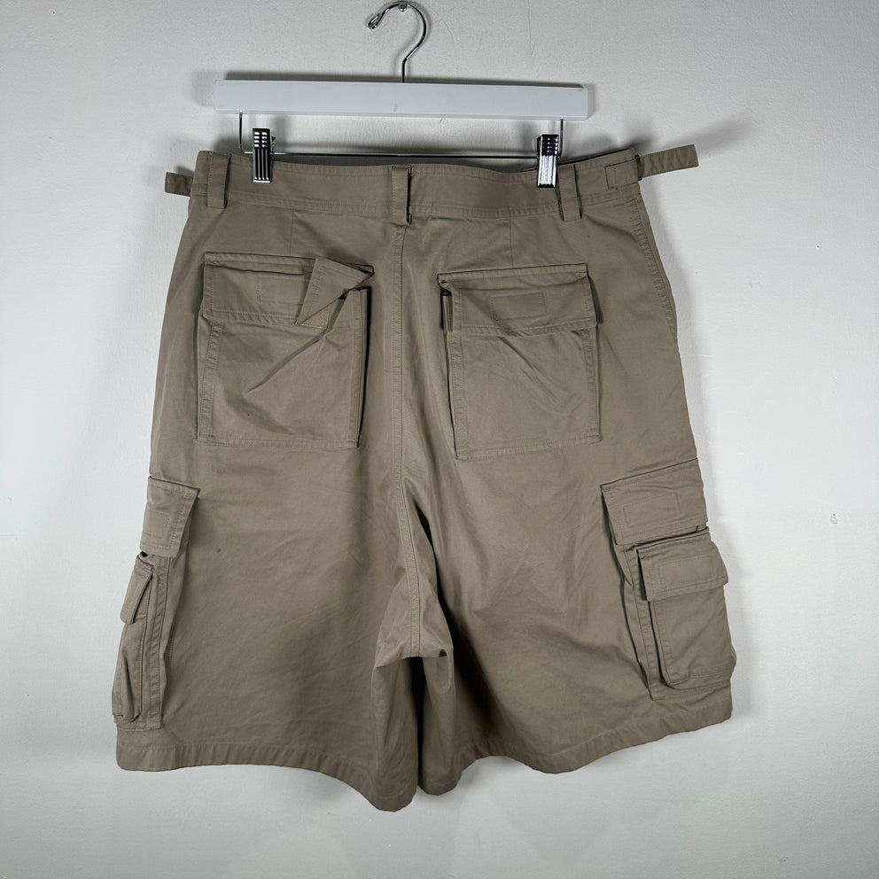 Balenciaga Khaki Cargo Shorts Size 34