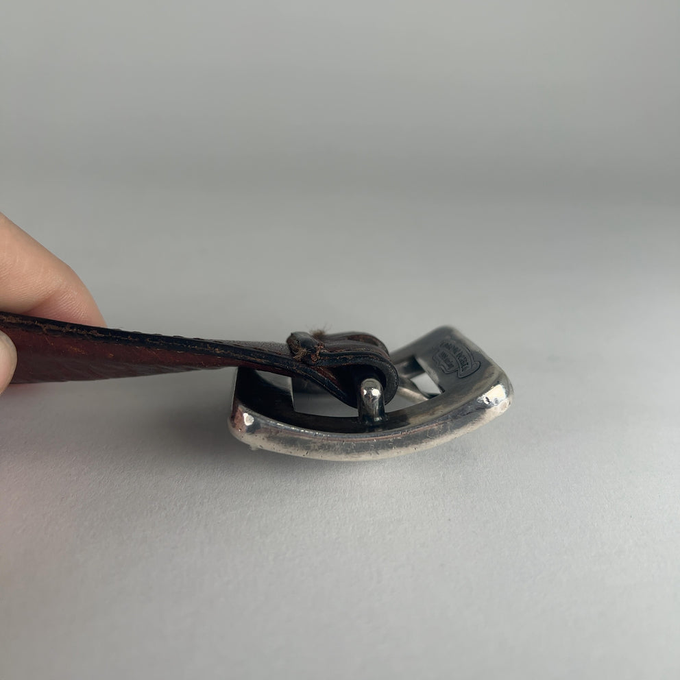 Chrome Hearts 1" Floral Square Belt