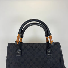 Gucci Bamboo GG Canvas Handle Bags