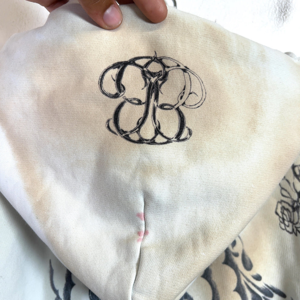 Balenciaga SS24 Tattoo Zip-Up Hoodie