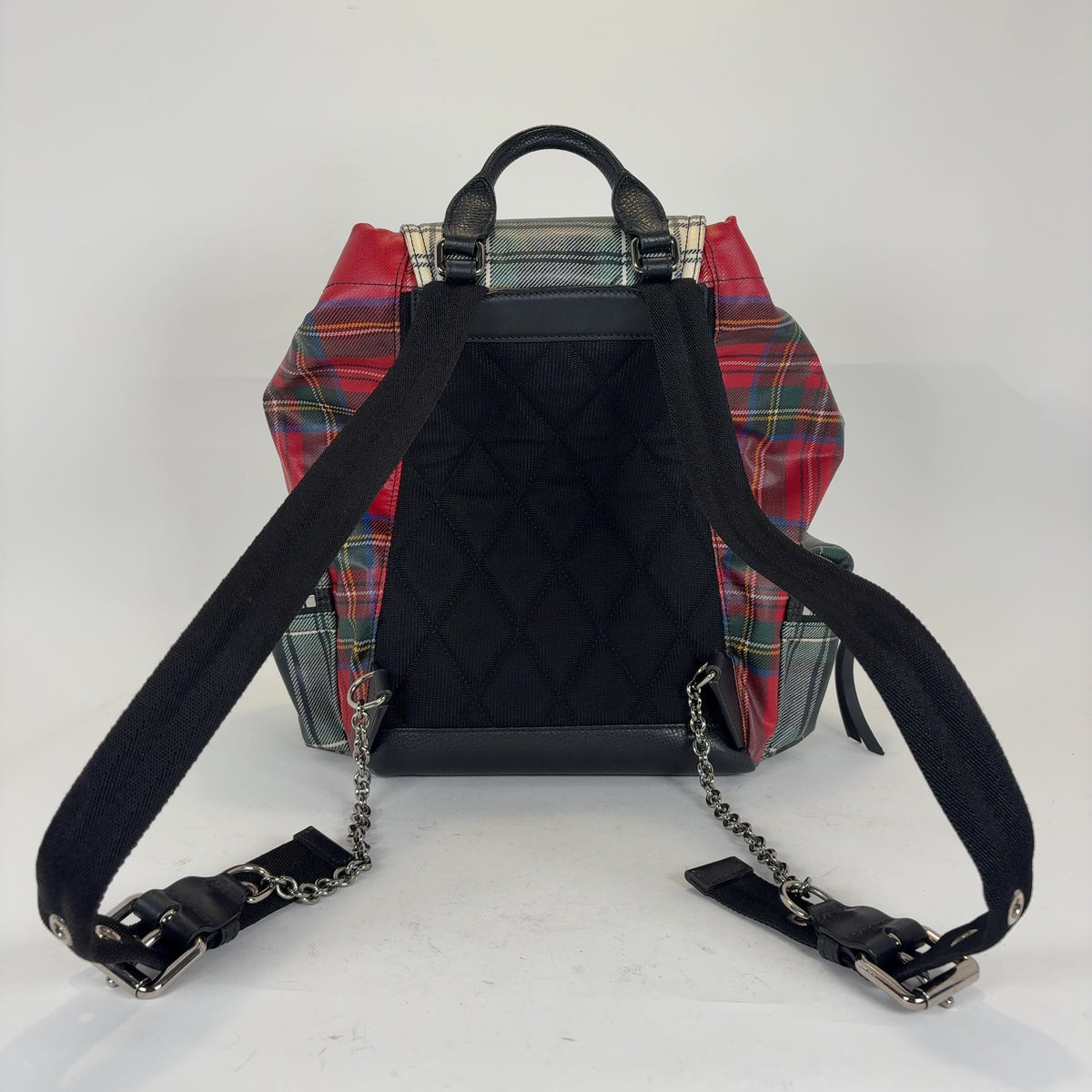 Burberry Tartan Patchwork Backpack