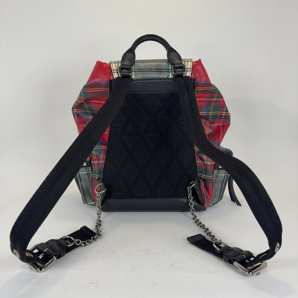 Burberry Tartan Patchwork Backpack