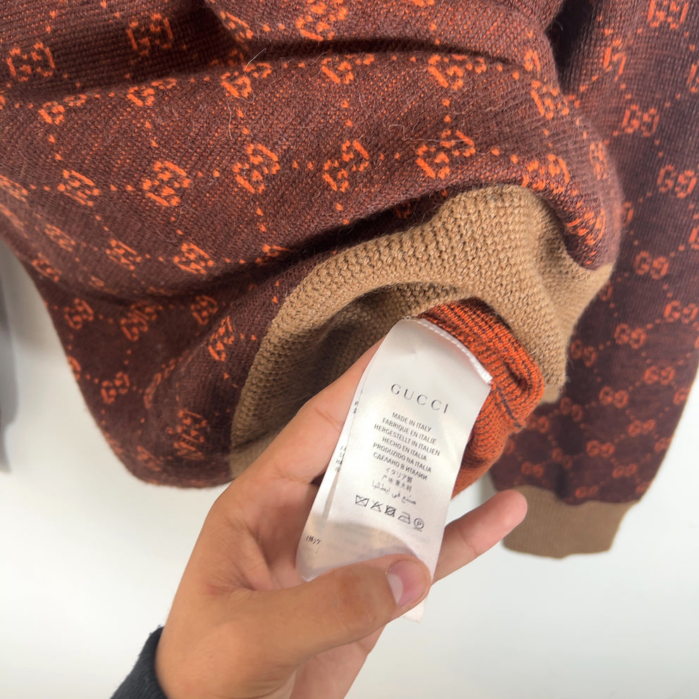 Gucci All Over Supreme Print Sweater