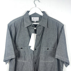 Maison Margiela Short-Sleeve Broadcloth Shirt