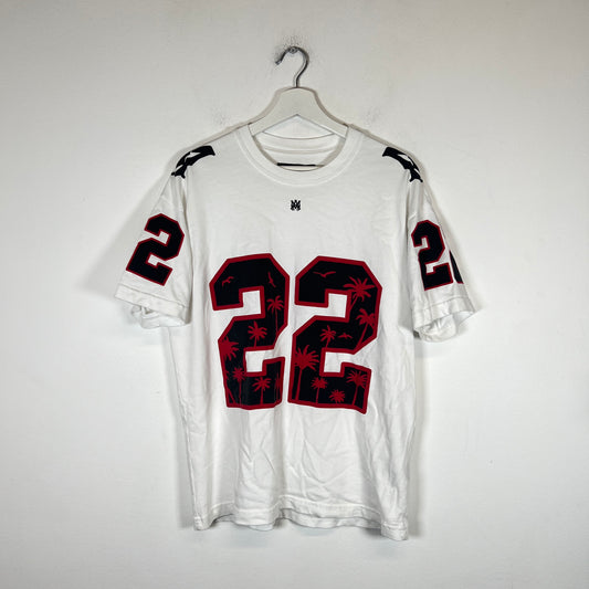 Amiri White/Red Football Jersey T-Shirt Size M