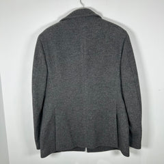 Brunello Cucinelli Grey Wool Peacoat Size 48