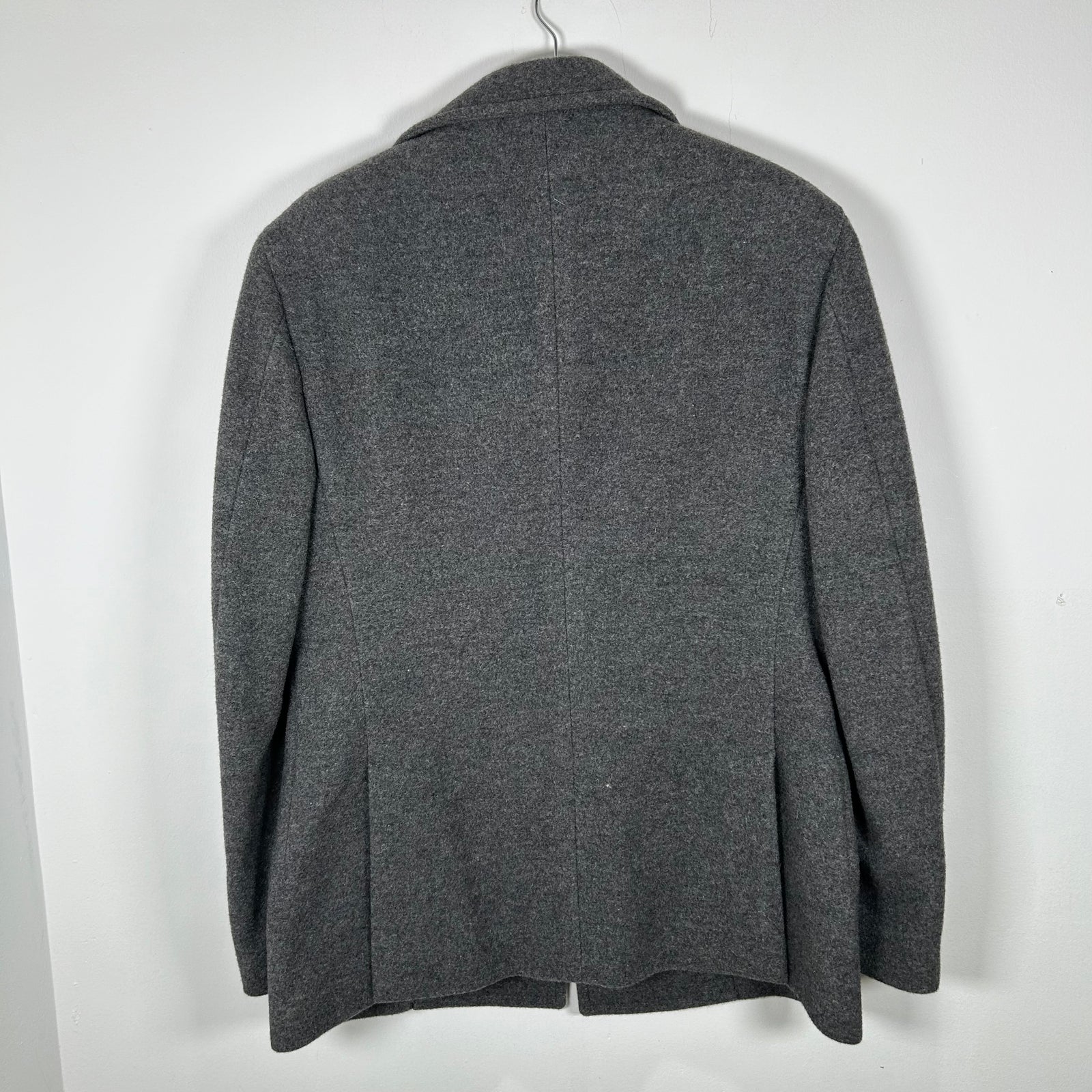 Brunello Cucinelli Grey Wool Peacoat Size 48